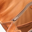 CELINE Macadam Canvas Hand Bag PVC Leather Brown Gold Auth ka4354-20