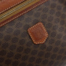 CELINE Macadam Canvas Clutch Bag PVC Leather Brown Gold Auth ka4359-17