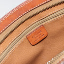 CELINE Macadam Canvas Clutch Bag PVC Leather Brown Gold Auth ka4359-18