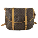 LOUIS VUITTON Monogram Saumur 43 Shoulder Bag M42252 LV Auth ka436-2