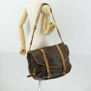 LOUIS VUITTON Monogram Saumur 43 Shoulder Bag M42252 LV Auth ka436-30