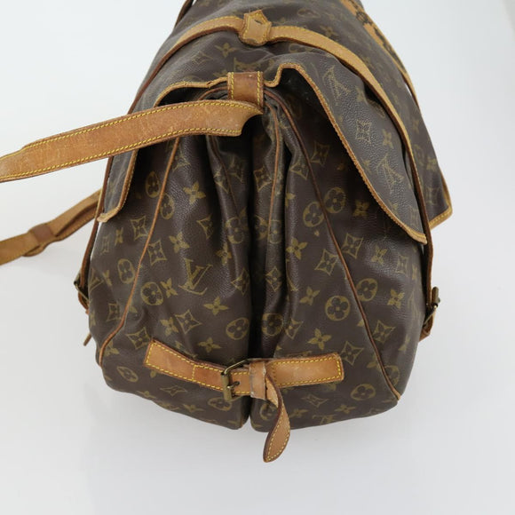 LOUIS VUITTON Monogram Saumur 43 Shoulder Bag M42252 LV Auth ka436