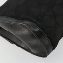 GUCCI GG Canvas Web Sherry Line Bag Black Red Green 37 04 3657 Auth ka4360-16