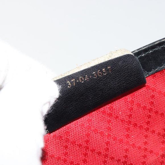 GUCCI GG Canvas Web Sherry Line Bag Black Red Green 37 04 3657 Auth ka4360