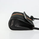 GUCCI GG Canvas Web Sherry Line Bag Black Red Green 37 04 3657 Auth ka4360-3