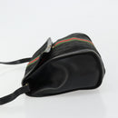 GUCCI GG Canvas Web Sherry Line Bag Black Red Green 37 04 3657 Auth ka4360-4