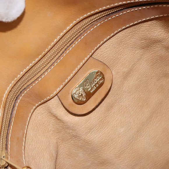 GUCCI Micro GG Supreme Shoulder Bag PVC Beige Gold 001 261 4425 Auth ka4363