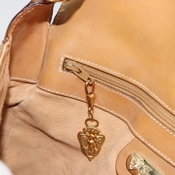 GUCCI Micro GG Supreme Shoulder Bag PVC Beige Gold 001 261 4425 Auth ka4363