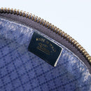 GUCCI GG Supreme Shoulder Bag PVC Navy Gold Auth ka4364-15
