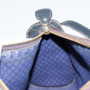 GUCCI GG Supreme Shoulder Bag PVC Navy Gold Auth ka4364-17