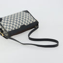 GUCCI GG Supreme Shoulder Bag PVC Navy Gold Auth ka4364-7