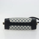 GUCCI GG Supreme Shoulder Bag PVC Navy Gold Auth ka4364-9