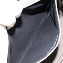 FENDI Runaway Hand Bag Leather 2way White Silver black Auth ka4365A-24