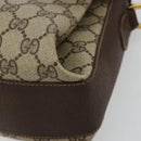 GUCCI GG Supreme Web Sherry Line Bag PVC Beige Gold 904 02 084 Auth ka4366-9