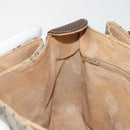 GUCCI GG Supreme Web Sherry Line Bag PVC Beige Gold 904 02 084 Auth ka4366-21