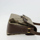 GUCCI GG Supreme Web Sherry Line Bag PVC Beige Gold 904 02 084 Auth ka4366-3