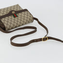 GUCCI GG Supreme Web Sherry Line Bag PVC Beige Gold 904 02 084 Auth ka4366-7