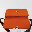 PRADA Schoudertas Katoen Oranje Zilver Auth ka4368A-10
