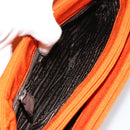 PRADA Schoudertas Katoen Oranje Zilver Auth ka4368A-11