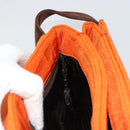 PRADA Schoudertas Katoen Oranje Zilver Auth ka4368A-18