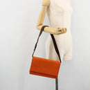 PRADA Schoudertas Katoen Oranje Zilver Auth ka4368A-25