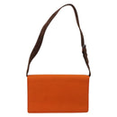 PRADA Schoudertas Katoen Oranje Zilver Auth ka4368A-2
