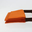 PRADA Schoudertas Katoen Oranje Zilver Auth ka4368A-3