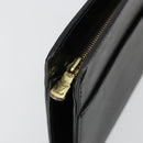 LOUIS VUITTON Epi Pochette Homme Clutch Bag Black M52522 LV Auth ka4369-8