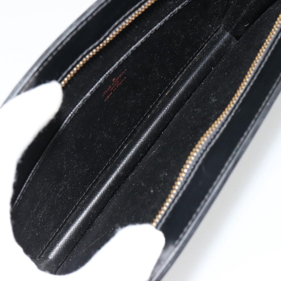 LOUIS VUITTON Epi Pochette Homme Clutch Bag Black M52522 LV Auth ka4369