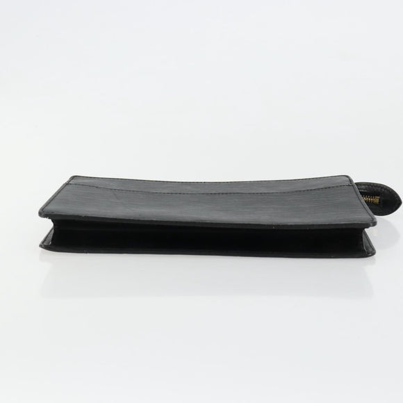 LOUIS VUITTON Epi Pochette Homme Clutch Bag Black M52522 LV Auth ka4369
