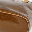 LOUIS VUITTON Monogram Vernis Houston Hand Bag Bronze M91122 LV Auth ka437-10