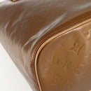 LOUIS VUITTON Monogram Vernis Houston Hand Bag Bronze M91122 LV Auth ka437-11