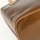 LOUIS VUITTON Monogram Vernis Houston Hand Bag Bronze M91122 LV Auth ka437-13