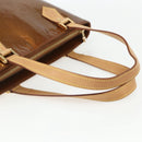 LOUIS VUITTON Monogram Vernis Houston Hand Bag Bronze M91122 LV Auth ka437-7