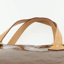 LOUIS VUITTON Monogram Vernis Houston Hand Bag Bronze M91122 LV Auth ka437-8