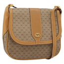 GUCCI Micro GG Supreme Shoulder Bag PVC Beige Gold 001 41 4425 Auth ka4370-1