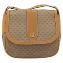 GUCCI Micro GG Supreme Shoulder Bag PVC Beige Gold 001 41 4425 Auth ka4370-13