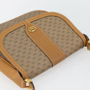 GUCCI Micro GG Supreme Shoulder Bag PVC Beige Gold 001 41 4425 Auth ka4370-6