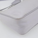 PRADA Re-Edition Schoudertas Nylon Paars Zilver Auth ka4372A-17