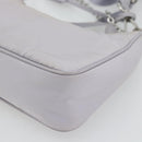 PRADA Re-Edition Schoudertas Nylon Paars Zilver Auth ka4372A-18