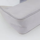 PRADA Re-Edition Schoudertas Nylon Paars Zilver Auth ka4372A-19