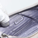 PRADA Re-Edition Schoudertas Nylon Paars Zilver Auth ka4372A-22