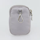 PRADA Re-Edition Schoudertas Nylon Paars Zilver Auth ka4372A-26