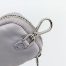 PRADA Re-Edition Schoudertas Nylon Paars Zilver Auth ka4372A-27
