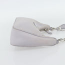 PRADA Re-Edition Schoudertas Nylon Paars Zilver Auth ka4372A-4