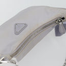 PRADA Re-Edition Schoudertas Nylon Paars Zilver Auth ka4372A-6