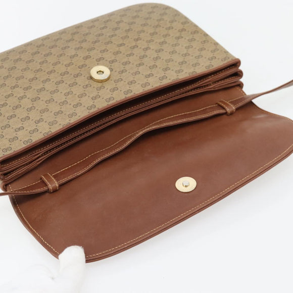 GUCCI Micro GG Supreme Shoulder Bag PVC Beige Gold 004 106 0024 Auth ka4373