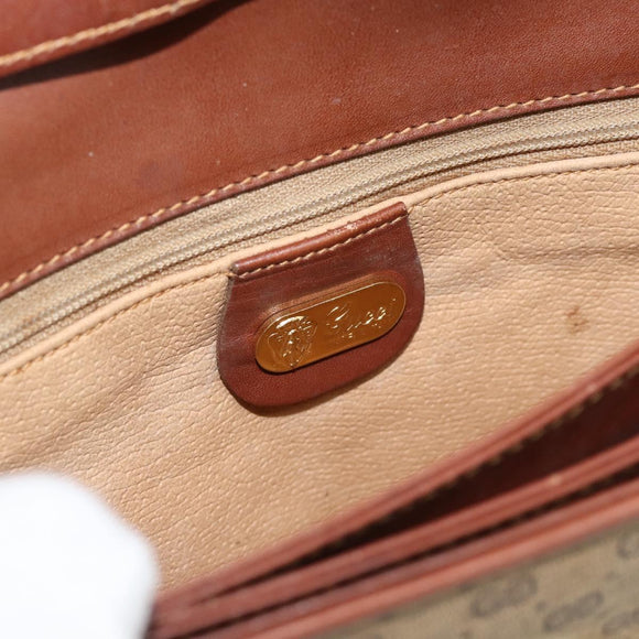 GUCCI Micro GG Supreme Shoulder Bag PVC Beige Gold 004 106 0024 Auth ka4373