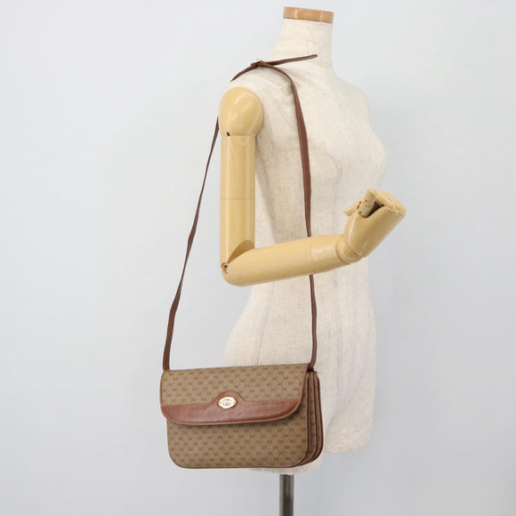 GUCCI Micro GG Supreme Shoulder Bag PVC Beige Gold 004 106 0024 Auth ka4373
