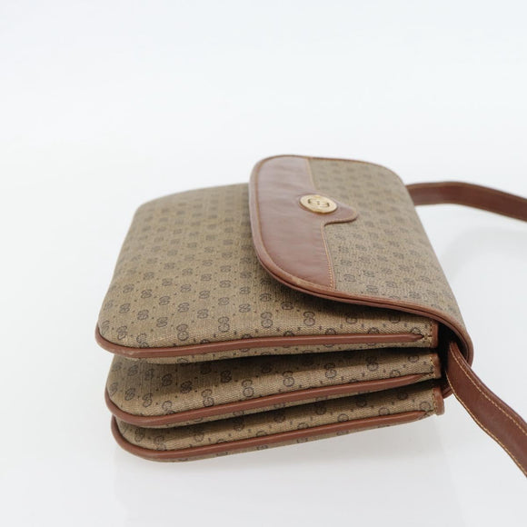 GUCCI Micro GG Supreme Shoulder Bag PVC Beige Gold 004 106 0024 Auth ka4373